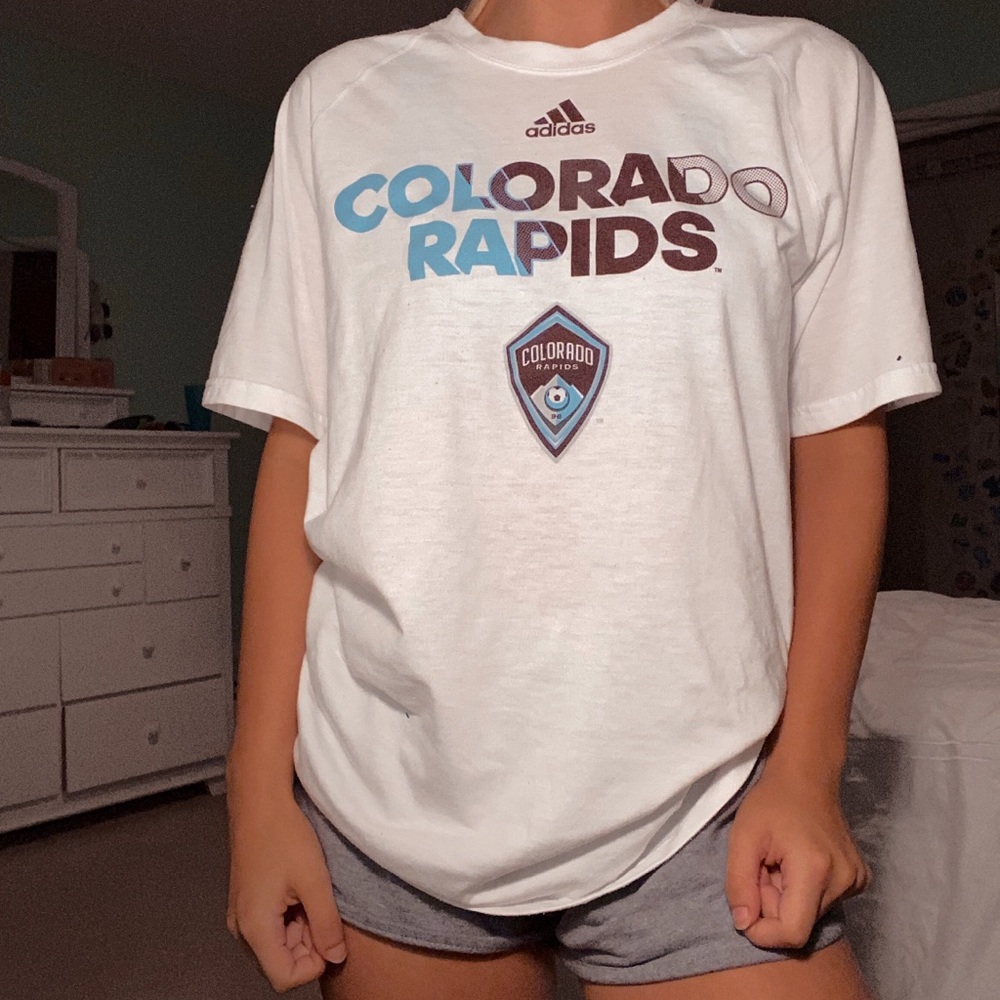cute adidas soccer t-shirt ONE OF A KIND!!!!